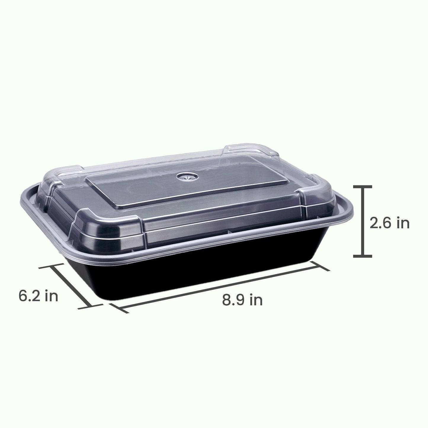 Meal Prep Containers Bento Box 12-pc. 1-Compartment Container Set*4