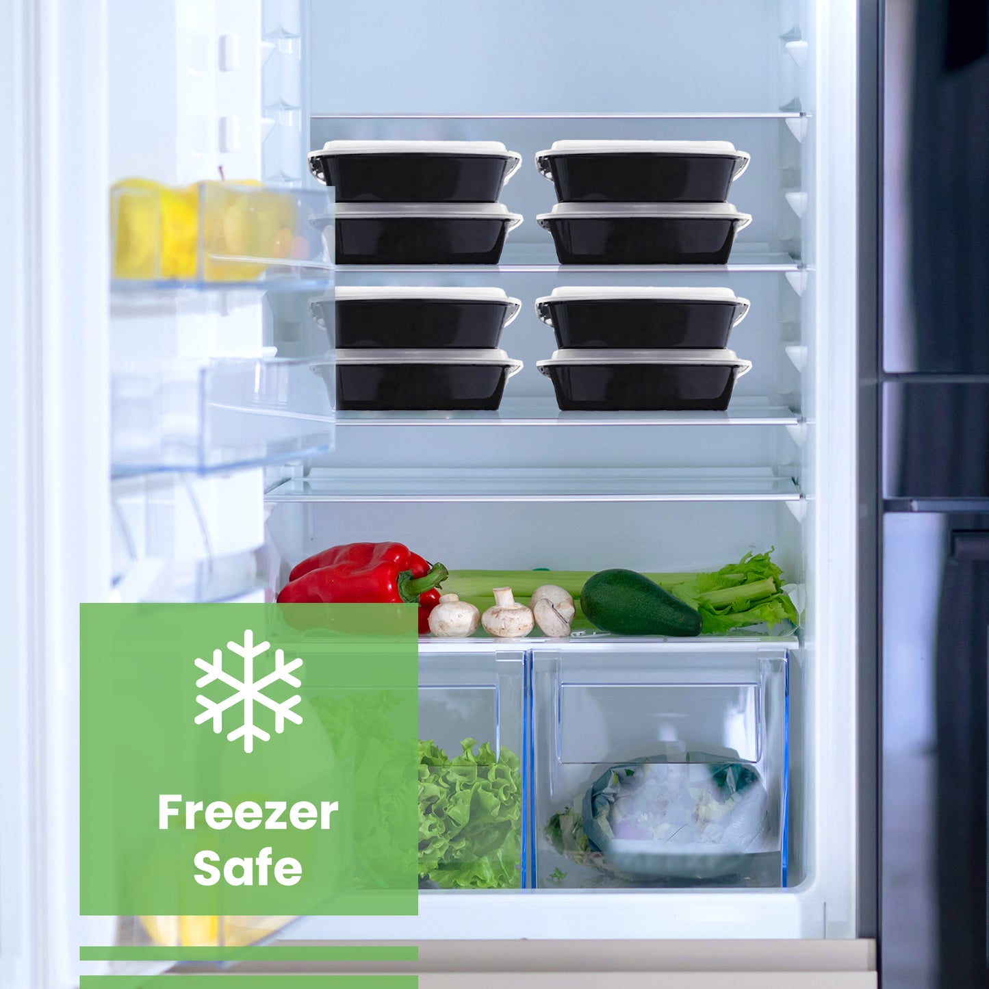 Meal Prep Containers Bento Box 20-pc. 1-Compartment Container Set