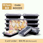 Meal Prep Containers Bento Box 12-pc. 1-Compartment Container Set*5